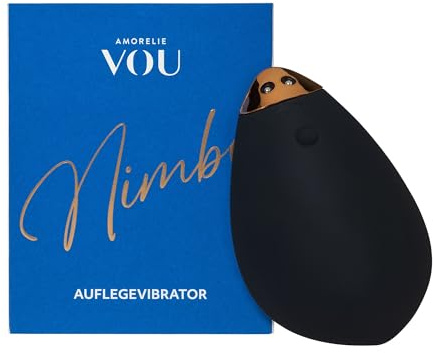 VOU by AMORELIE – 7 Stufen Klitoris Auflegevibrator Nimbo für Sie Wasserdicht Wiederaufladbar Silikon (Schwarz)