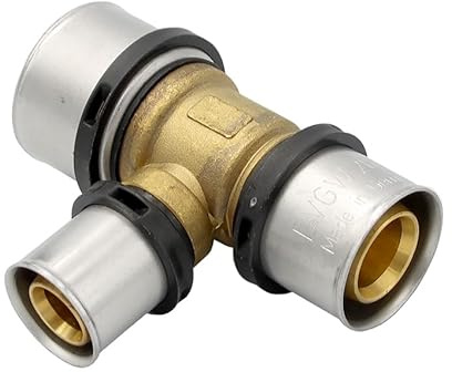 Pipetec Pressfitting T Stück 32x20x26 mm TH Kontur Verbundrohr, DVGW, TH-Profil