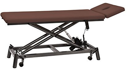Therapieliege pader.eco fresh 2.0 mit Turbomotor, Mocca, Gestell Anthrazit, Radachshebesystem