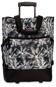 Punta® Shopping Trolley White/Black (33 L) - Sturdy Shopping Trolley for Effortless Shopping with Quiet Running Skater Wheels - Perfect as Shopper and Weekender - Foldable Shopping Trolley