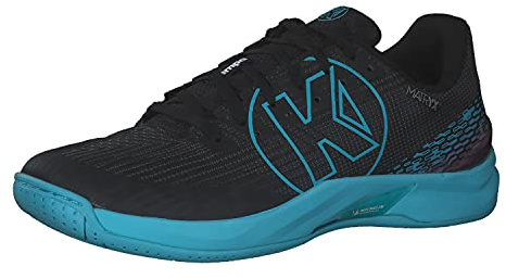 Kempa Attack Two 2.0 - Scarpe da Pallamano da Uomo, Colore: Nero/Acqua, 42,5 EU