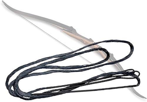 SAMICK SPORTS Dacron Bogensehnen-Ersatz für traditionelle und Recurve-Bögen – 12,14,16 Stränge, Länge von 56–66 AMO (AMO 167,6 cm (tatsächliche 157,5 cm), 16 Stränge (bis zu 29,9 kg))