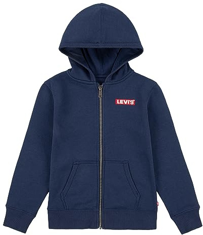 Levi's Garçon Lvn Boxtab Full Zip Hoodie Sweat-Shirt À Capuche, Robe Bleue, 12 Ans EU