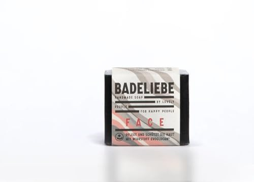 BADELIEBE Gesichtsseife Zunderschwamm Aktivkohle Sheabutter