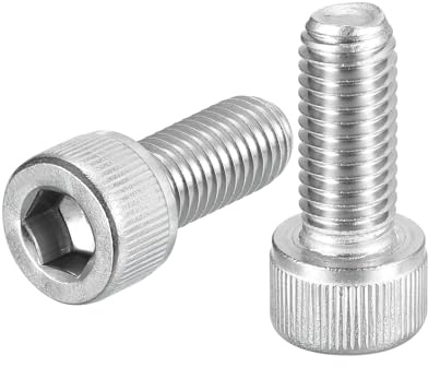 QUARKZMAN M10-1,5x25 Bulloni a Testa Esagonale 15pz Viti a Esagono Incassato in Acciaio Inossidabile 304 per Biciclette da Strada Bici Montagna Auto Moto