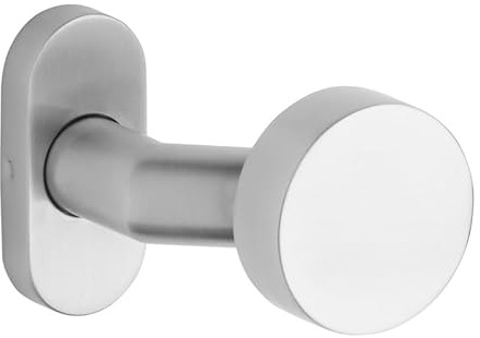 ROSTEX Edelstahl Knauf/Puk - Feststehend - Für Türbeschläge ALBACETE und VIGO Oval