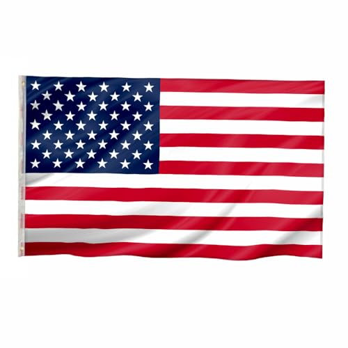 Murago - Amerika Fahne ca. 150x90 cm - Amerikanische Flagge Hissflagge für Fahnenmast wetterfest USA Deko mit Ösen