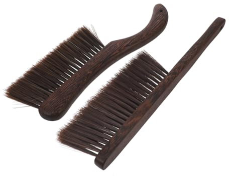 VALICLUD 2stücke Handbesen Mit Holzgriff Weiche Borsten Für Gründliche Reinigung Von Bett Sofa Ecken Und Ritzen Langlebig Und Komfortabel Für Haushalt Und Möbelpflege