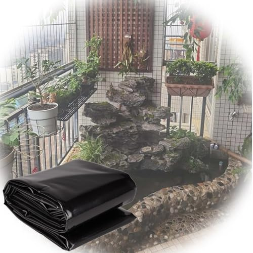 Pond Liner Thickness 0.12mm Small Pond Liners Garden Fish Ponds Preformed Liners Underlayment for Fountain Water Garden Stream Reinforced Landscaping Membrane(23ft X 32.8ft)