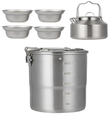 Camping-Küchenset | Camping-Kochset – leichte Überlebensausrüstung für Familien-Picknick, Reisen, Garten, Rucksack, Rasen, Wandern und