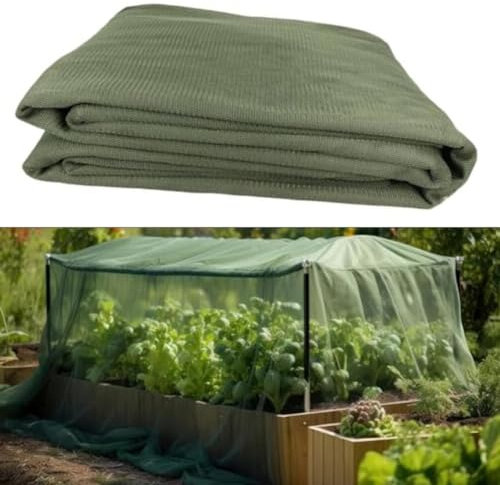 Red de malla para insectos de jardín, red de protección contra insectos ultrafina, red de protección de plantas vegetales de jardín, para verduras y frutas (1,8 m x 10 m)