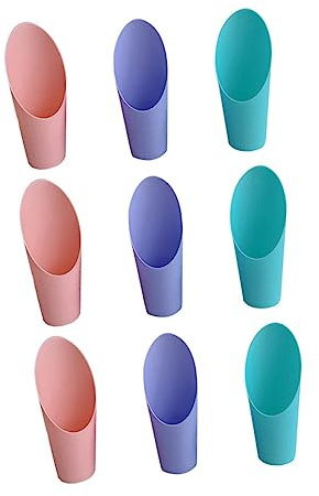 ifundom Set 9 Pezzi Palette da Giardinaggio in Plastica per Terreno Vegetale, Strumenti per Bonsai e Secchio da Giardino, per Trapianti, Orto e Attività di Giardinaggio Colore Casuale