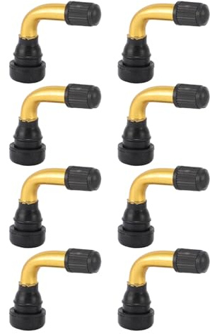 Nurnesy Aluminum Alloy Valve Extensions, 40 Degree Angled Valve Extenders Tire Valve Extension, Pack of 8, for Electric Scooter Vacuum Tires