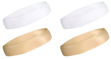 Verazquy 4Pcs Silicone Wig Grip Band,Seamless Non-Slip Elastic Fixed Adjustable Sweatproof Silicone Wig Band Straps Headband Grip Sweat-Proof Headband for Women Men Secure Fit for Cap Sports