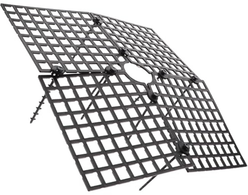 Yardenfun 3 Piezas Rejilla Protectora Recortable para Macetas Cubierta de Resistente para Evitar Excavación de Perros y Gatos Protector de Tierra para Tiestos de Exterior de Negras Fácil