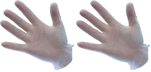 Portwest A900 Gants en vinyle poudrés, Medium, Clair (Lot de 2)