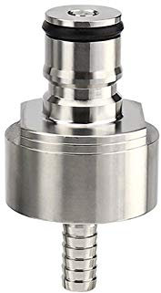 JOKBEN Stainless Steel Carbonation Cap Counter Pressure Bottle Filling with 5/16 Barb Ball Lock Type CO2 Coupling Carbonate Soda Beer Fruit Juice Water (Carbonation Cap)