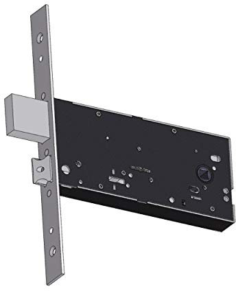 Art. 5930 SERRATURA DOPPIA MAPPA 4 mandate e scrocco regolabile Frontale Inox E - 90