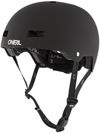 O'NEAL | Casco da Mountainbike | All-Mountain | Prese d'aria per ventilazione, sistema di regolazione della Taglia, tecnologia Zone Flex| Casco Dirt Lid ZF Solid | Adulto | Nero | Taglia L XL