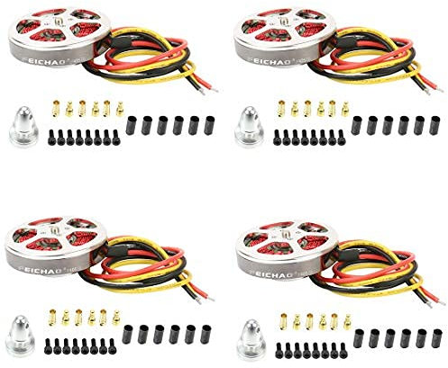 FEICHAO Bürstenloser Scheibenmotor 5010, 350 kV / 750 kV, hohes Drehmoment mit Halterung für Hexacopter, Quad-Multi-Copter-Flugzeuge (750 kV, 4 Stück)