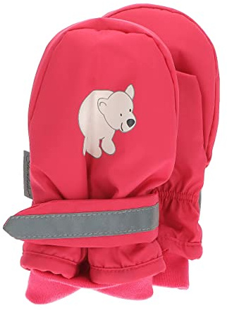 Sterntaler Unisex Kinder Fäustlinge mit Daumen Eisbär Fäustlinge