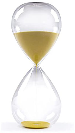 Clessidra con sabbia, colorata e alla moda, ispirata al clessidra Biloba, in vetro, 3 minuti, 5 minuti, 15 minuti, 30 minuti, 45 minuti, 60 minuti, per casa, ufficio