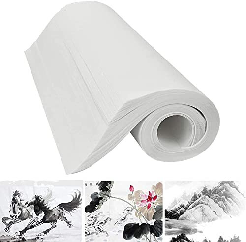 Bztzhm 120 Blatt Sumi Papier, Chinesische Sumi Papier, Chinesische Malerei aus Reispapier, Reispapier für Chinesische Kalligraphie, für Anfänger und Liebhaber der Chinesischen Kalligrafie und Malerei