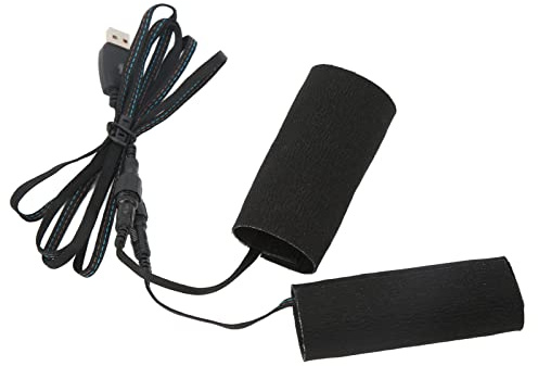 Elektrischer Heizlenker, IP67 Wasserdicht 2 Stück USB-Anschluss Stecker in DC 5V Motorrad Beheizte Griffpolster für Radfahren
