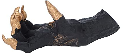 Micozy Witch's Hand Deko Wohnzimmer Wanddekoration - The Monster Wandbehang Gothic, Fantasy Decoration Armband Schmuck Display Rack Aesthetic Room Decor Halloween Wanddeko (Gold), 18 x 10 cm