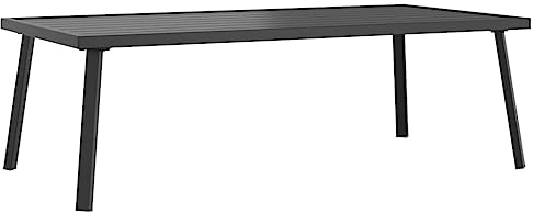 vidaXL Mesa de Centro para jardín Acero Gris Antracita 110x55x35 cm