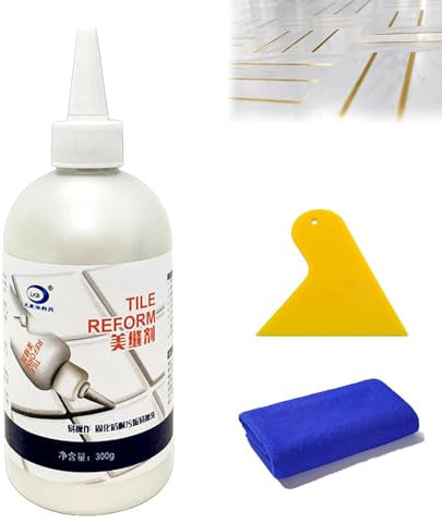 Waterproof Tile Gap Repair Filler, 2023 Tile Reform Waterproof Gap Repair Filler, Grout Tiling Tile Reviver Repair, Grout for Bathroom Tiling White, Tile Gap Repair Filler White (White)
