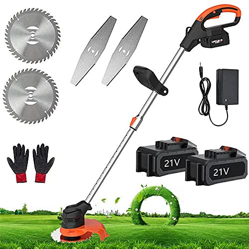 Rasaerba elettrico a batteria Wacker con 2 batterie e motore brushless Elevata potenza e lunga durata Si converte facilmente da rasaerba a tagliaerba