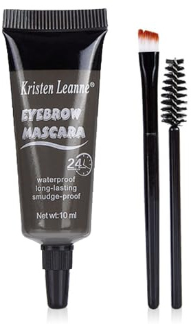 Waterproof Eyebrow Gel - Smudge-Proof Long-Lasting Tinted Brow Mascara for Natural-Looking Defined Brows