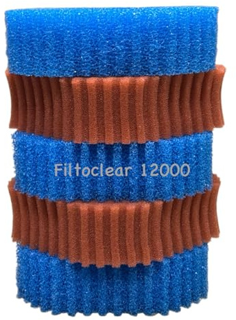 Koi- und Bonsaipark Herdecke KH Ersatzschwamm Set für Filtoclear 12000 Teichfilter Filterschwämme 3 x blau/ 2 x rot passend für Oase Filter Komplettset Wasseraufbereitung Filterschwamm Ersatzschwämme