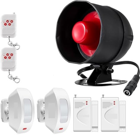 WEIJICUI Sistema de Alarma para Casa, De Alarma De Seguridad Inalámbrico, Sirena De 433Mhz, Sensor De Puerta De Movimiento Antirrobo For El Hogar, Tuya Smart(Not WiFi KIT4)