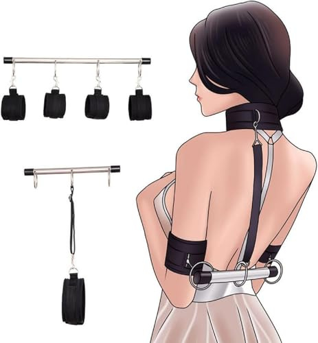 Fx5h- 2 Pcs Expandable Black Kit Combination Manual Adjustment BDSM Bondage Sets Bdsms Kit Bondagewear Women, Bringing An Extraordinary And Beautiful Life
