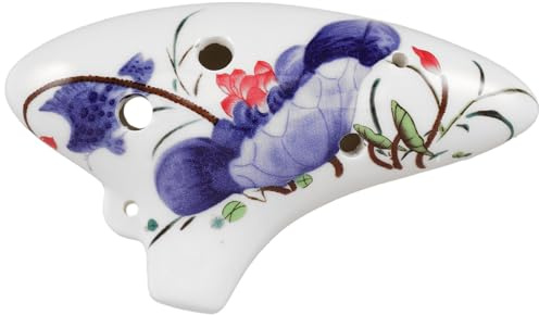 LIOOBO Alto Okarina Keramikflöte Mit Warmem Ton – Traditionelles Instrument Im Chinesischen Stil Für Anfänger Und Fortgeschrittene – Tragbare Musik Okarina Für Unterwegs