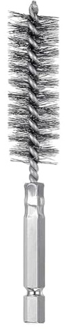 GZXXB Brosses à Alésage Lot de 5 brosses perçage en Acier Inoxydable 9 à 25 mm, for Le Nettoyage des Tubes métalliques et Machines, perceuse électrique Percussion(22mm)