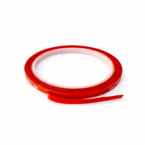 BEK-FIX® Double Sided Mounting Tape, Heavy Duty Adhesive Tape, 5mm x 3 Metres, Clear Strong Bond