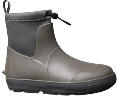 NovaNest Men’s Waterproof Wellie Ankle Boots, Non-slip Outdoor Chelsea Rain Boots, Easy-on Work Shoes, Black/Khaki/Green, UK Size 7-12