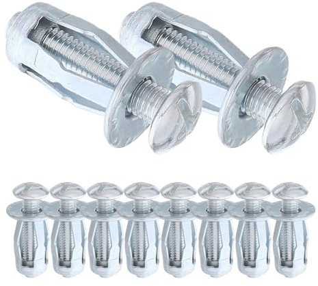 DECORNIJIA Viti di Espansione a Petalo M5 in Acciaio al Carbonio 5X25 MM Dado di Espansione per Cartongesso e Calcestruzzo 50 Pezzi per Fissaggi Sicuri in Pareti e Soffitti Adatte per