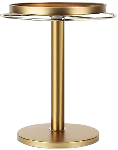 AwnsIMfreien solglasögonorganisatör, glasögonhållare 15 x 20 cm guld glasögonhållare med yttre ring för att hänga och inre bricka för att placera halkfri metall skrivbordsorganisatör för solglas