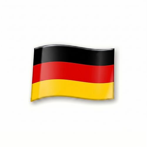 Magnet Autofahne Deutschland 20 x 30 cm - Deutsche Flagge für das Auto, Fanartikel für Fußball EM & WM, wiederverwendbare Deko ohne Aufkleber