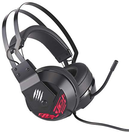 Mad Catz FREQ 4 Casque Gaming PC 7.1 RGB avec Micro Compatible PS5, PS4, Xbox Series S et X - Haut Parleur 50mm Surround - Casque Gamer Filaire ENC avec Microphone Rétractable