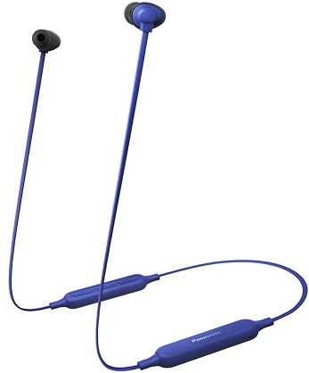 Panasonic RZ-NJ320BE-A Auricolari Wireless, Cuffie Bluetooth, 18 Ore di Autonomia, Antigroviglio Magnetico, Ricarica Rapida, Controllo Vocale, Blu