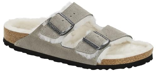 Birkenstock Arizona Fur[Sandals], grau(stonecoin), Gr. 44