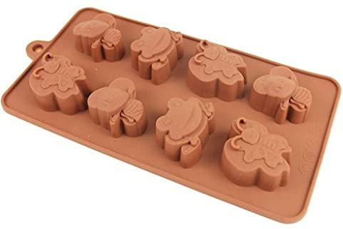 Frog Bee Butterfly Silicone Mould Baking Chocolate Ice Cubes Wax Melts - 3 Pack