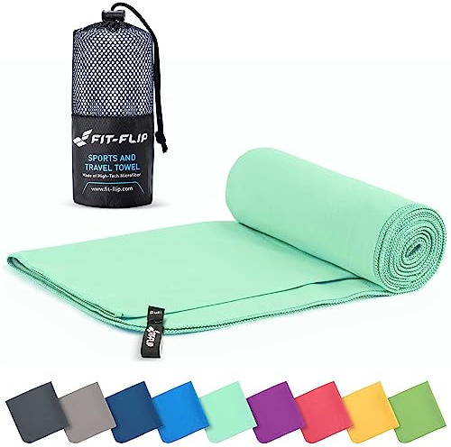 Fit-Flip Mikrofaser Handtuch schnelltrocknend für Fitness, Sport & Sauna