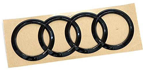 Audi 80A071802 Ringe Logo Black Edition Aufkleber Emblem Blackline, schwarz, Nicht für Sportback