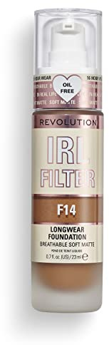 Makeup Revolution, Irl Filter, Longwear, Fond de Teint, F14, 23ml